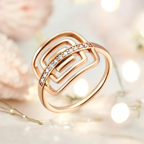 Eleganter ring 585 rg - ms💎,