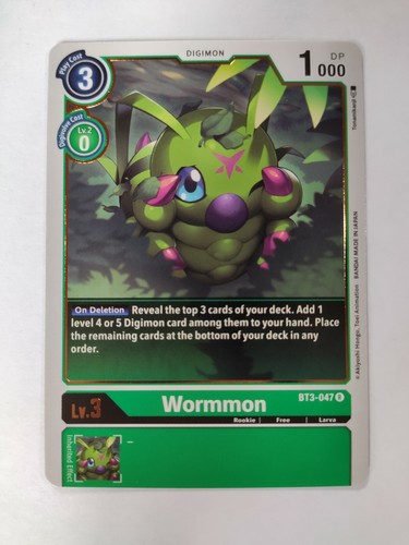 Wormmon bt3 047 - wormmon, digimon