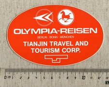Aufkleber/Sticker Olympia Reisen Berlin Bonn München