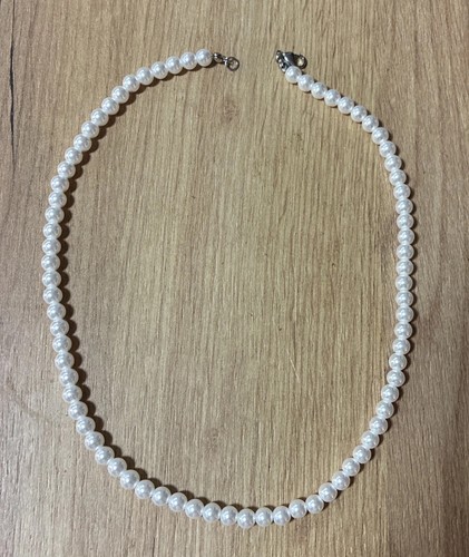 Weiße perlenkette perlen 10mm - perlenkette,
