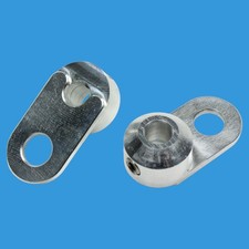 Blinkerhalter - Motorrad - Bullet Atto - unter den Hebeln - 6 mm - Alu blank