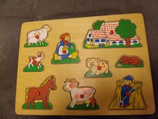 Holzpuzzle Bauernhof  Sperrholz