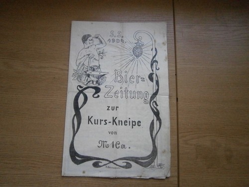 Bierzeitung zur kurs kneipe - zur, kurs-kneipe"