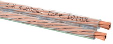 OEHLBACH Speaker Wire 40 Lautsprecherkabel  Nr. 1010 transparent 2 x 4,0 mm² Neu