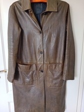 Massimo  Dutti    Zara  Echtleder  Mantel  ,Jacke mit  Taschen