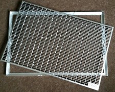 Fußabstreifer Schuhabstreifer 75 x 50  Abtreter Rost MW 30/10 Gitterrost  Zarge