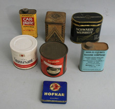 Konvolut alte Blechdosen, Hofnar, Schwarze Weisheit, Guatala rot, Johnson Car  