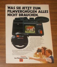 Seltene Werbung AGFA FAMILY Super 8 Kamera - Filmvergnügen für alle 1981