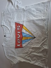 Levis T-Shirt Damen Shirt Kurzärmliges Oberteil Gr. M Weiß ohne Ettiket 