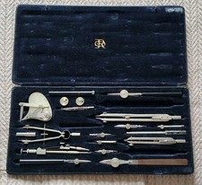E.O. Richter & Co Praeision Kopernikus XII Reißzeuge Zirkelkasten Etui