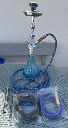 Shisha wasserpfeife set blau - wasserpfeife,