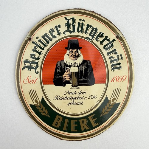 Zapfhahnschild berliner - zapfhahnschild, "berliner