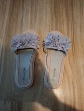 Damen Sandalen Pantoletten mit Blumen Sommer gebraucht Gr.38