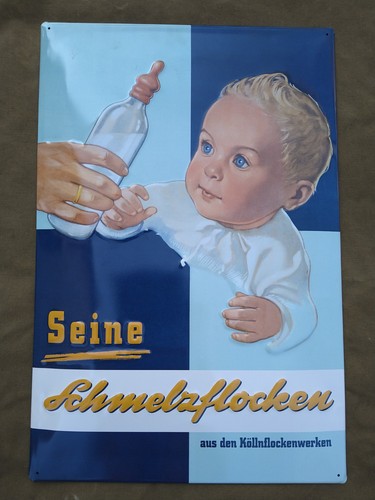 Schild blechschild werbung - blechschild,