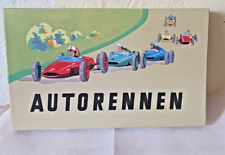 ALTES DDR BRETTSPIEL. " AUTORENNEN " MIT 4 RENNWAGEN. SPIKA. OVP MIT ANLEITUNG