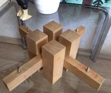 Adventskranz Holz vintage Retro Danish Design Minimalismus Swedish Skandi