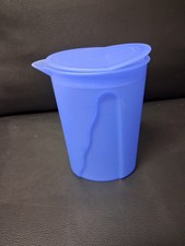 Tupperware, Kanne mit Deckel, für Milch oder Saft, 1 L, blau
