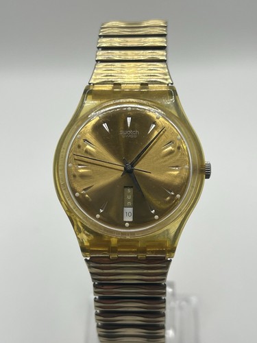 Swatch swiss vintage uhr gelb - swatch,