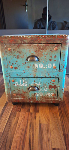 Vintage metall kommode - vintage, metall-kommode
