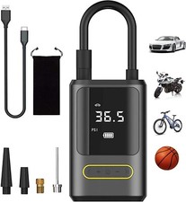 Elektrische Luftpumpe Akku Kabellos Auto Reifen Druckluft Luftkompressor digital
