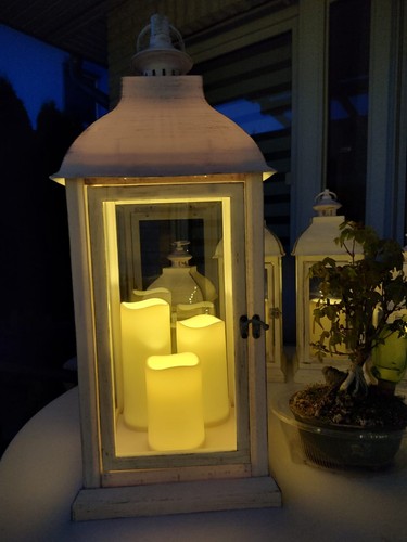 Deko laterne mit led - deko, led-kerzen