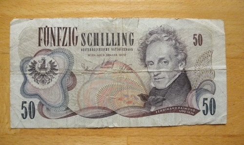 Fünfzig schilling banknote - schilling,