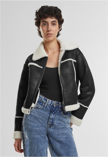 Ladies shearling jacket damen - ladies,