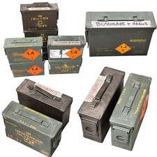 1 x original Munitionskiste Ammo Box Metallkiste Transport Metallbox Größe 1