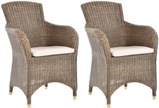 Set/2 Esszimmersessel Rattan