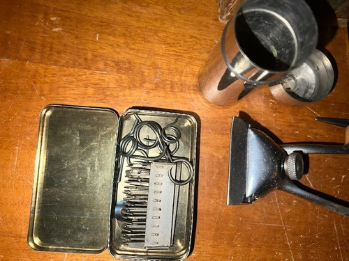 Antik set barber haarschneide - barber,