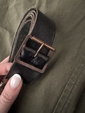 Paul Harnden Schuhmacher schwarzer Ledergürtel - 52 Zoll