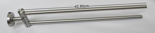 Edelstahl doppel halter - doppel,