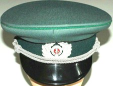 Volkspolizei Schirmmütze DDR Polizei  NVA  Uniform Fasching Karneval Gr. 55 FDJ