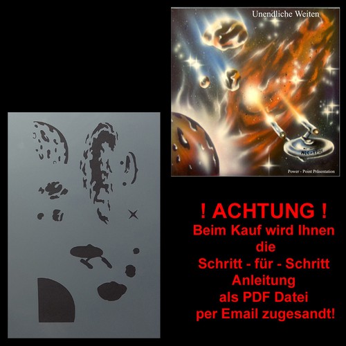 Schablone unendliche weiten - schablone,