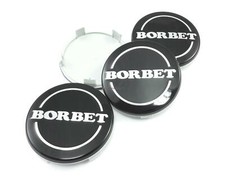 4x Borbet Nabendeckel Felgendeckel Nabenkappe 68,4mm für Borbet XR Y Schwarz LK