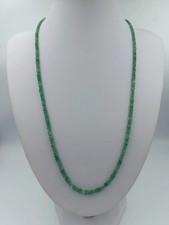 Smaragd Edelstein Kette facettiert Metallverschluss vergoldet