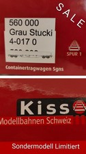 Container Tragwagen Spur1  Maßstab 1:32 Limitiertes KISS Sondermodell nur für CH