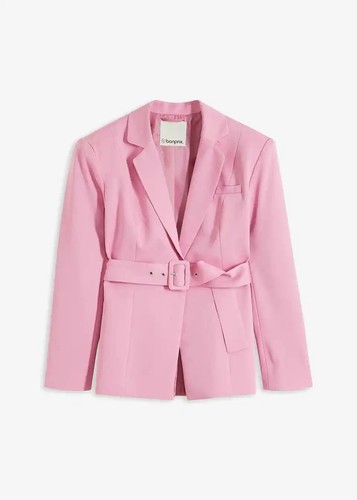 Taillierter blazer mit gürtel - taillierter,