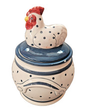 Keramik huhn dose mit deckel - huhn,