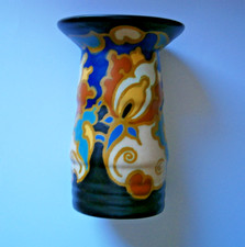 Antike Vase Nr. 421 SERIE Regina W.B. Holland Gouda signiert , 1920er Unikat !