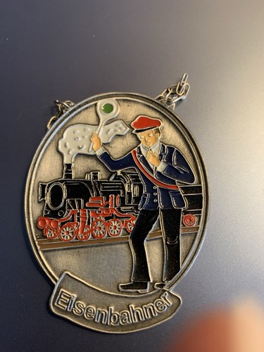 Ovales zinnbild eisenbahner - ovales,