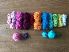 Marken-Strick-Garn reine Baumwolle gesamt 223g  (bunt: super Farbauswahl!)