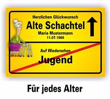 Ortsschild Bild Geschenk Fest