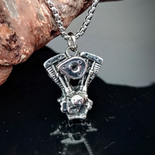 Halskette - V2 Motor Motorrad