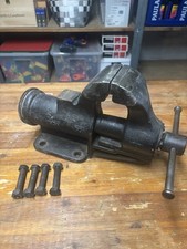  Alter massiver Schraubstock Schwarz 14 Kg schwer, Vintage