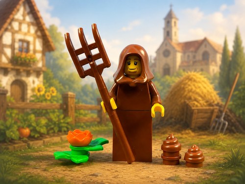 Lego figur mönch heugabel - lego®,