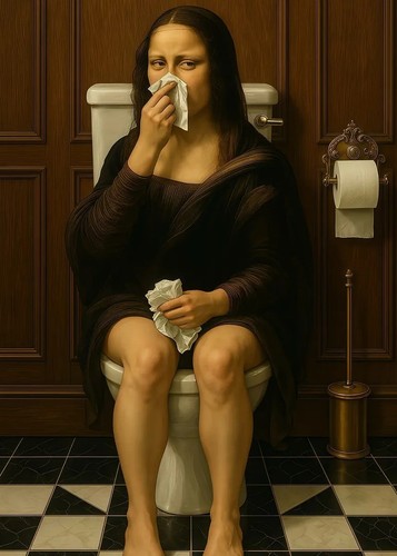 Mona lisa toilettenpapier - wc,