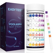 EASYTEST 7 IN 1 Pool Teststreifen für Pools und Spas - 150 - pH, Brom, 