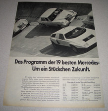 Jahr 1971 orig. Reklame Werbung Mercedes-Benz