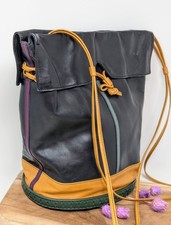 Besondere Bruno Magli Ledertasche, Handtasche – Multicolor Design, ca. 90er,...